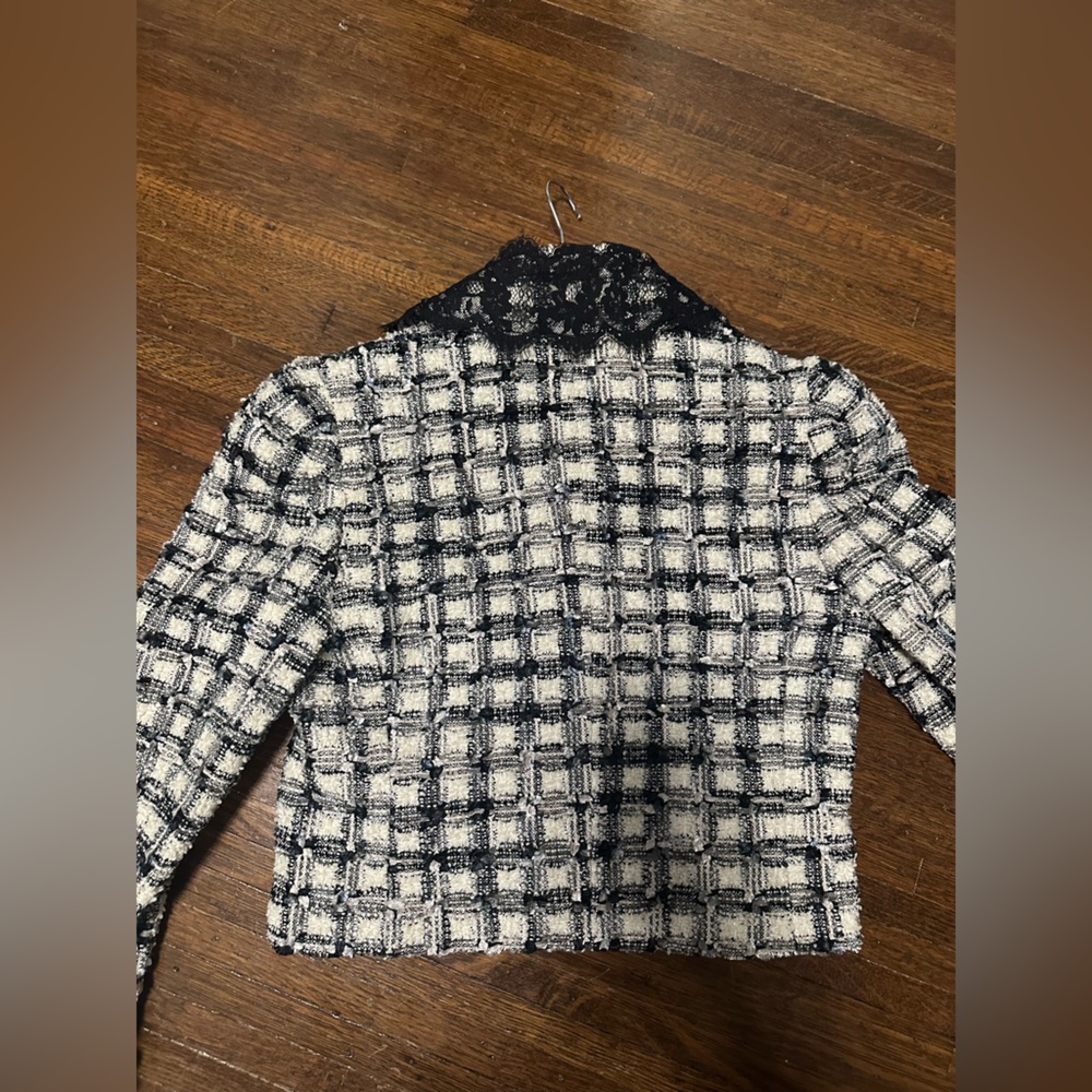 Loveshackfancy Patrick cropped tweed jacket - Size 4 - Picture 6 of 6